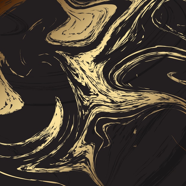 Элегантный фон с черной и золотой мраморной текстурой