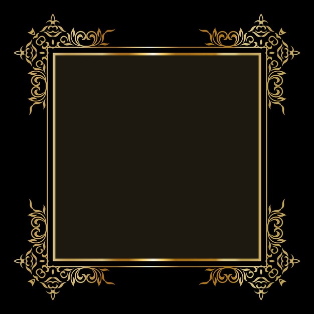 Elegant background with a decorative gold border