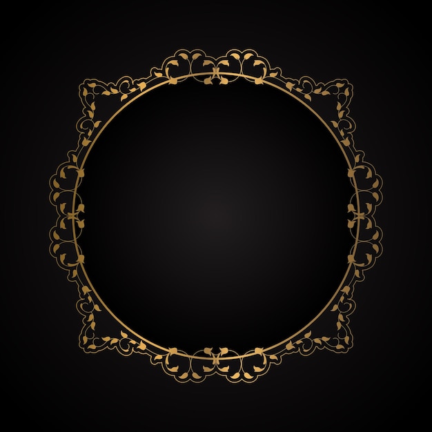 Elegant background with a decorative gold frame