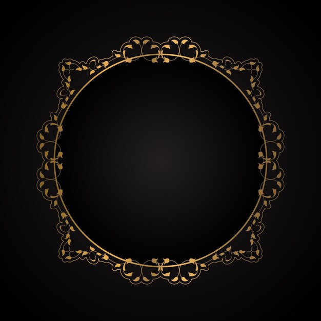 Elegant background with a decorative gold frame