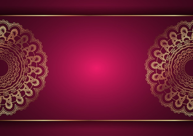 Elegant background with a decorative mandala design