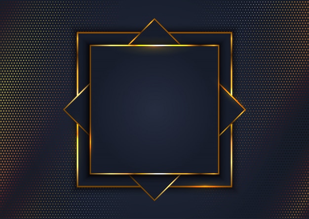 Free Vector | Elegant background with gold frame