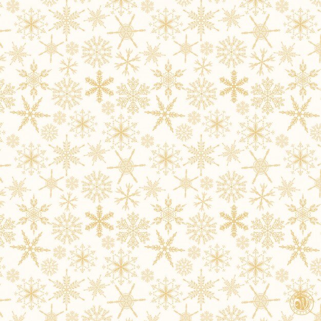 Elegant background with gold snowflakes