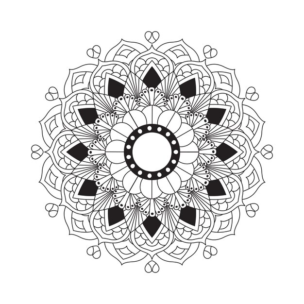 Free vector elegant background with a mandala design