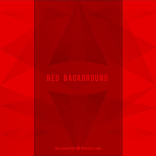 Free vector elegant background with red triangles