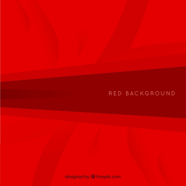 Free vector elegant background with red waves