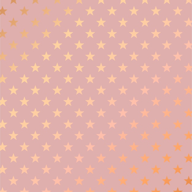 ローズゴールドの星のパターンとエレガントな背景