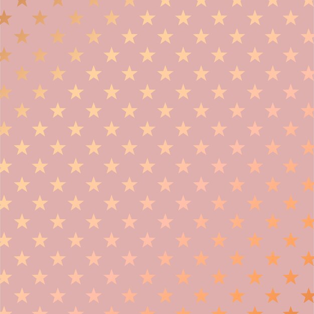 Elegant background with a rose gold star pattern