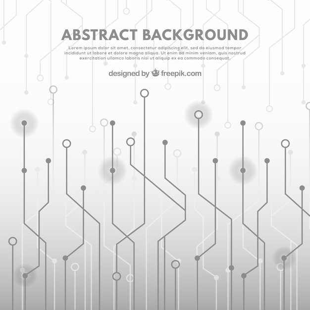 Free vector elegant background with technological style