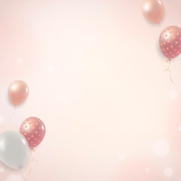 Free vector elegant balloon background