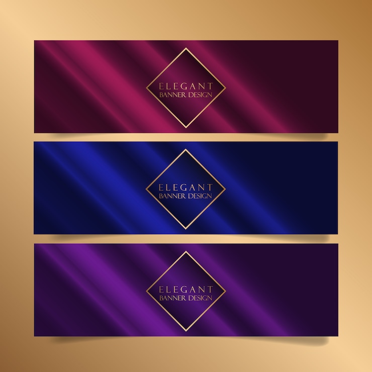 Free Vector elegant banner designs