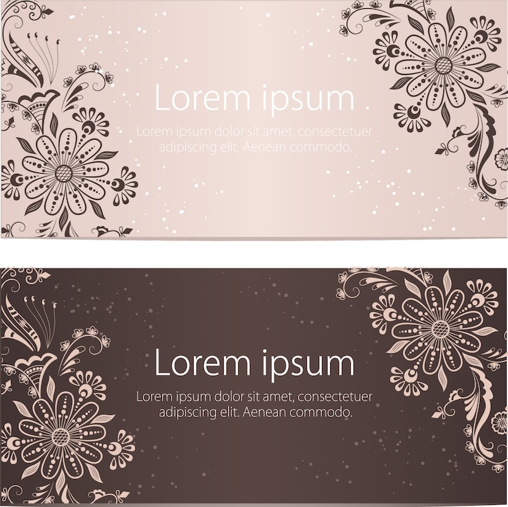 Free Vector elegant banner template