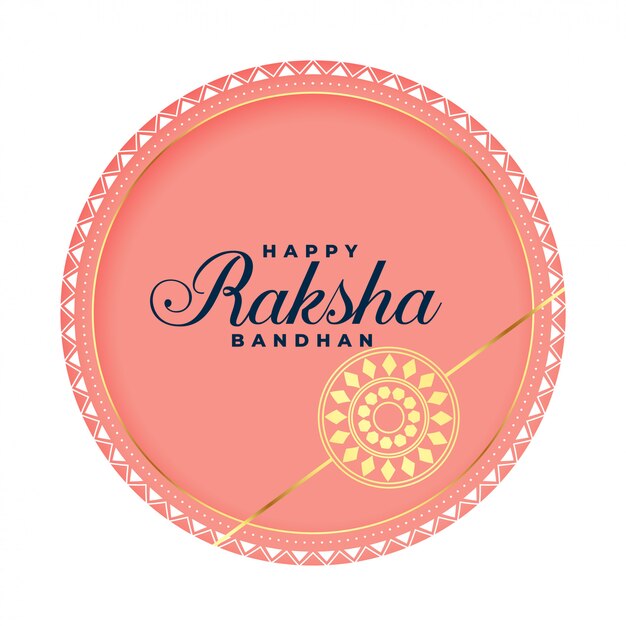 Elegant beautiful raksha bandhan indian festival card