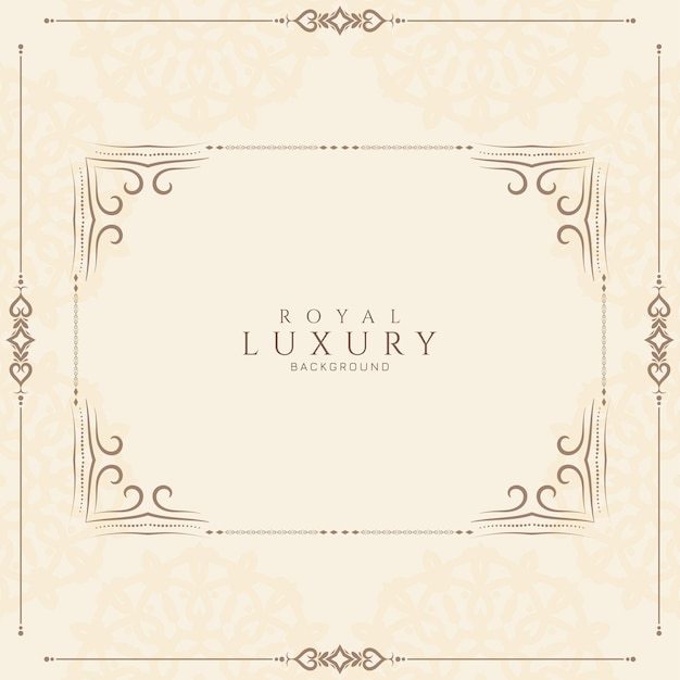 Elegant beautiful royal luxury decorative frame background