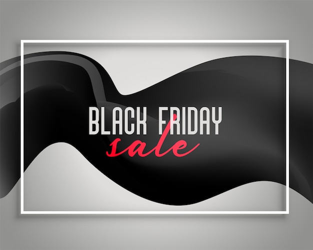 Elegant black friday sale background design