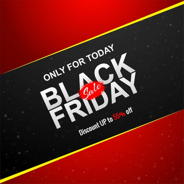 Free vector elegant black friday sale banner