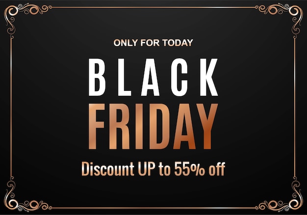 Free vector elegant black friday sale banner