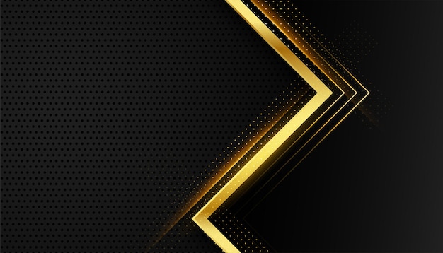 Free vector elegant black and golden lines beautiful background