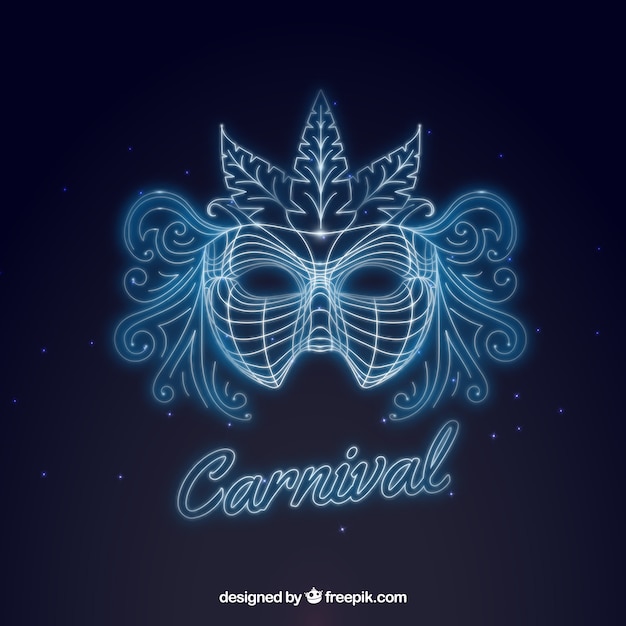 Elegant blue carnival background