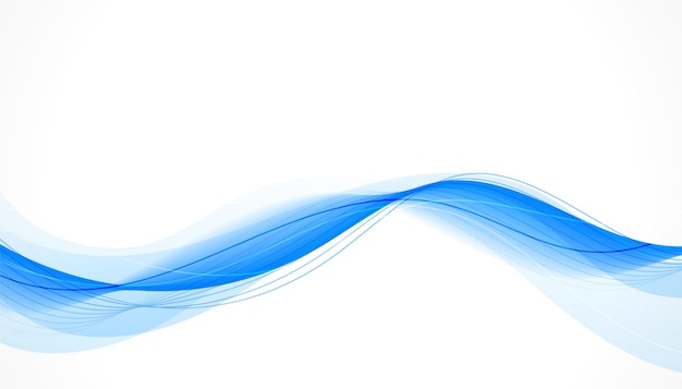 Free vector elegant blue smooth wave background design