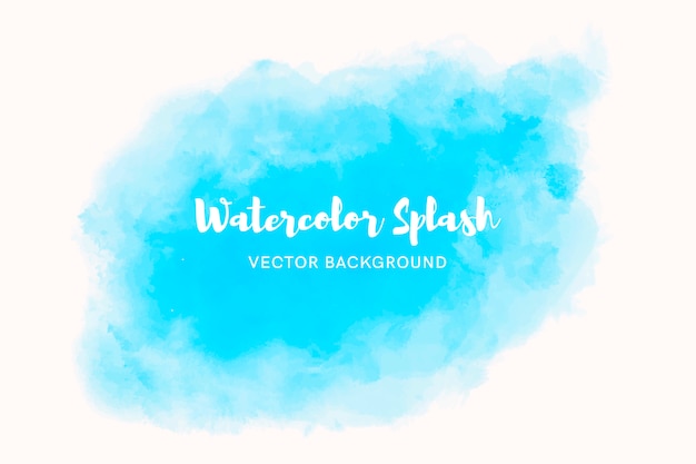 Free vector elegant blue watercolor background