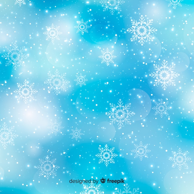 Free vector elegant bokeh christmas background