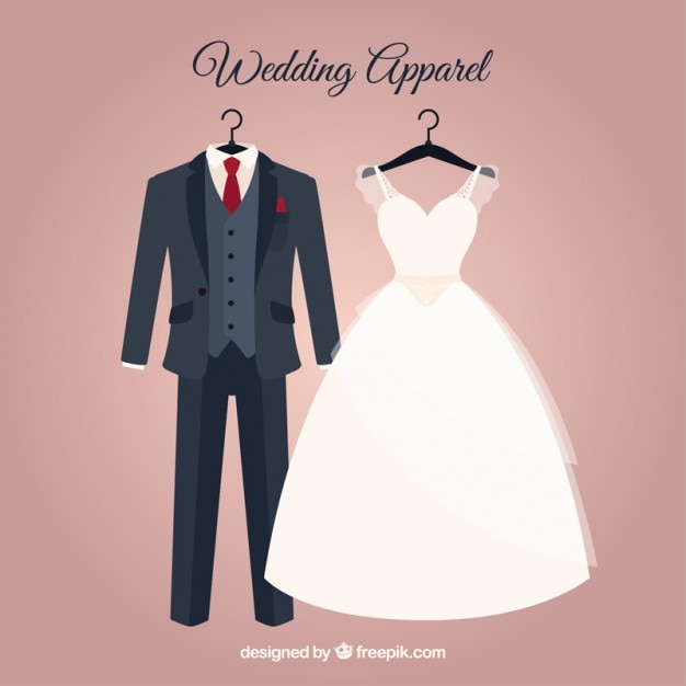 Download Free Elegant Bride Dress And Wedding Suit Svg Dxf Eps Png Cut File Silhouette Free Download