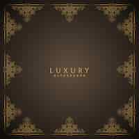 Free vector elegant brown luxury background