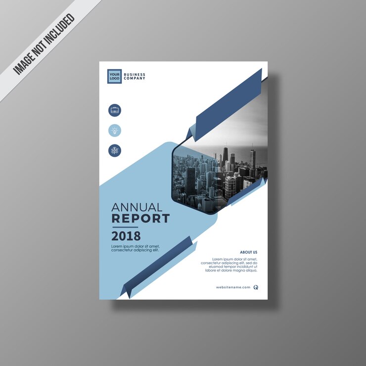 Free Vector elegant business brochure