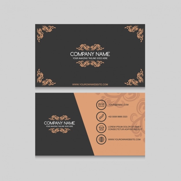 Free vector elegant business card design