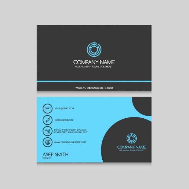 Free vector elegant business card design