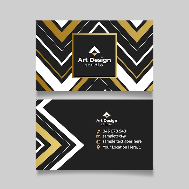 Elegant business card template concept