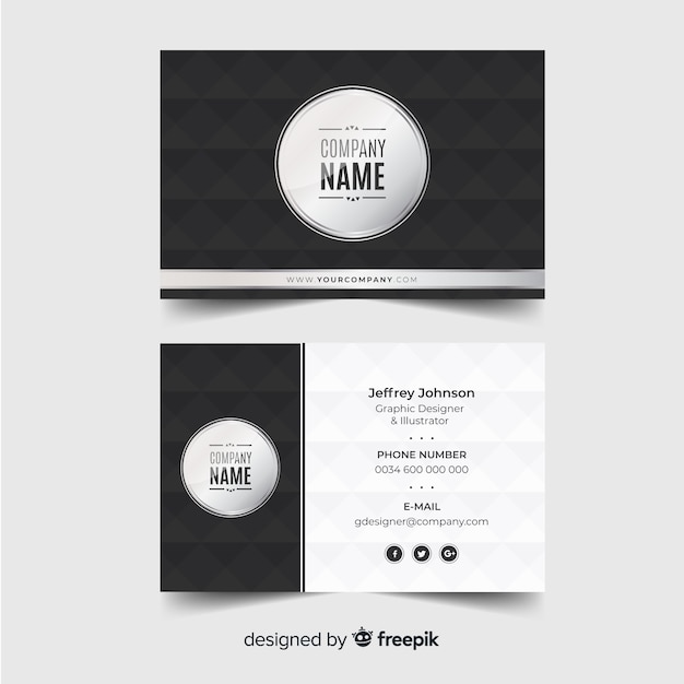 Elegant business card template