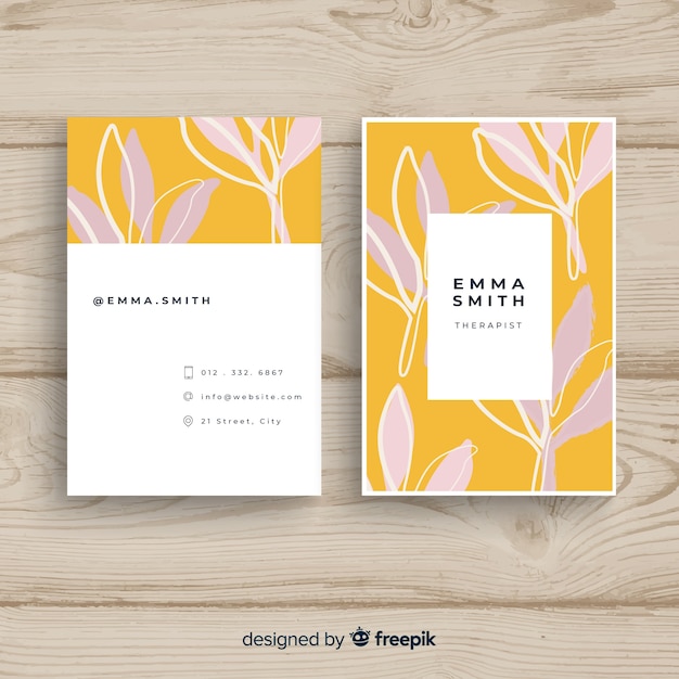 Free vector elegant business card template