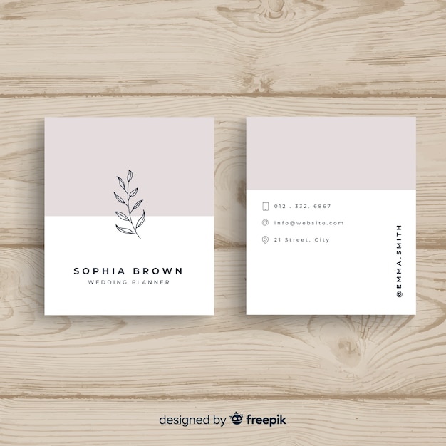 Elegant business card template