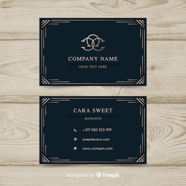 Free vector elegant business card template