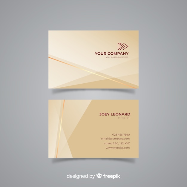 Free vector elegant business card template