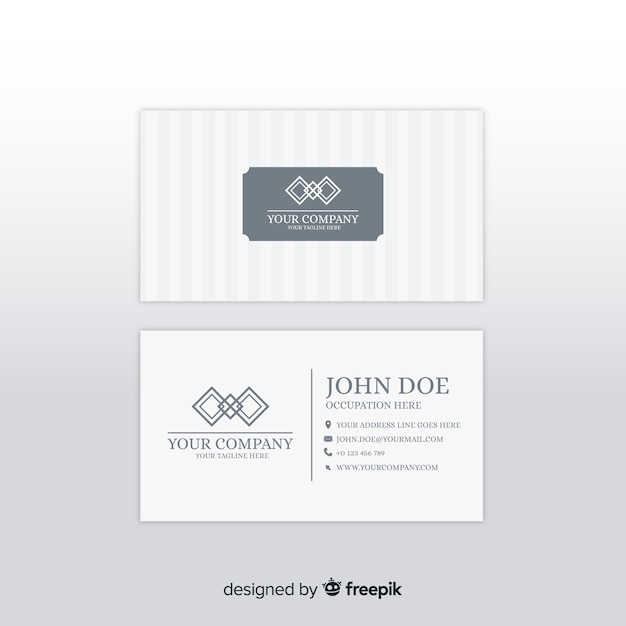 Free vector elegant business card template