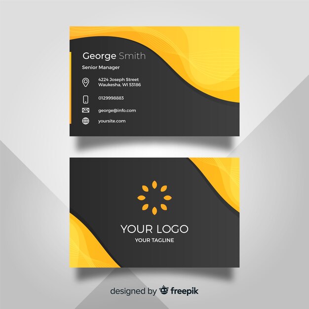 Elegant business card template