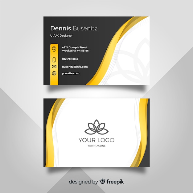 Elegant business card template