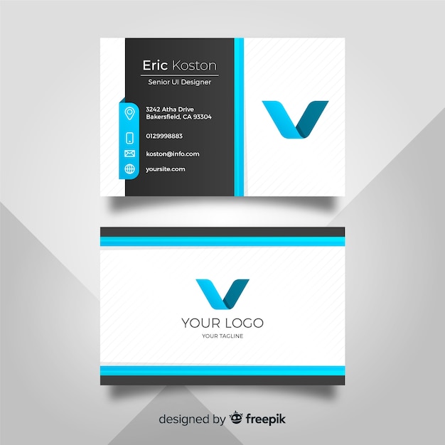 Free vector elegant business card template