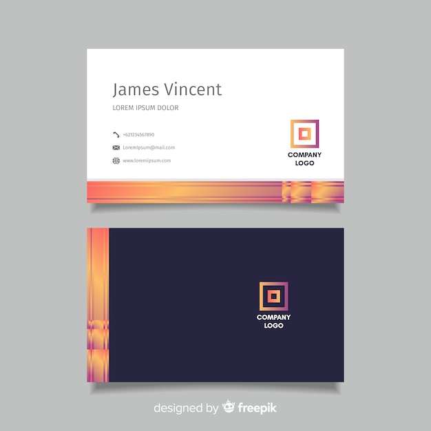 Free vector elegant business card template