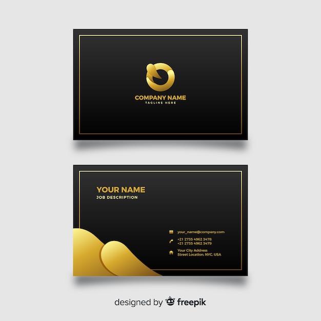 Free vector elegant business card template