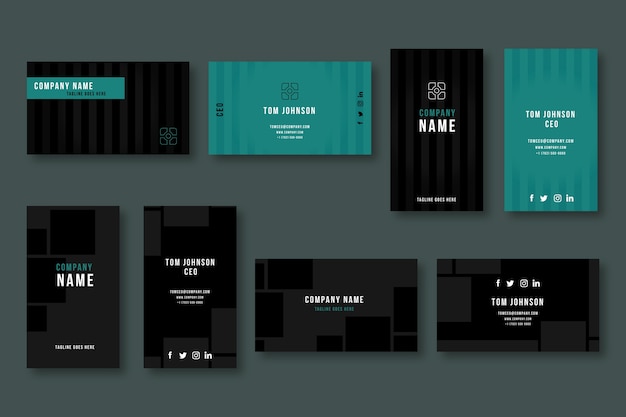 Free vector elegant business card template