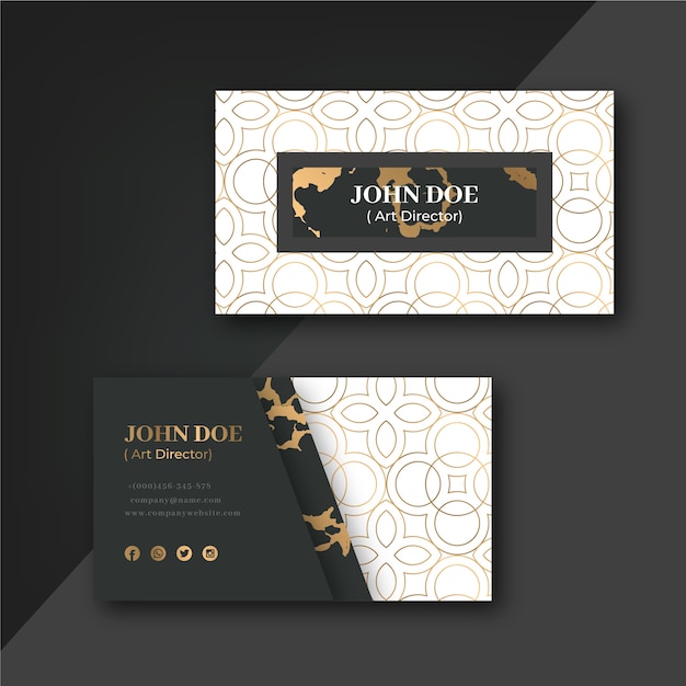 Free vector elegant business card template