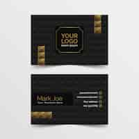 Free vector elegant business card template