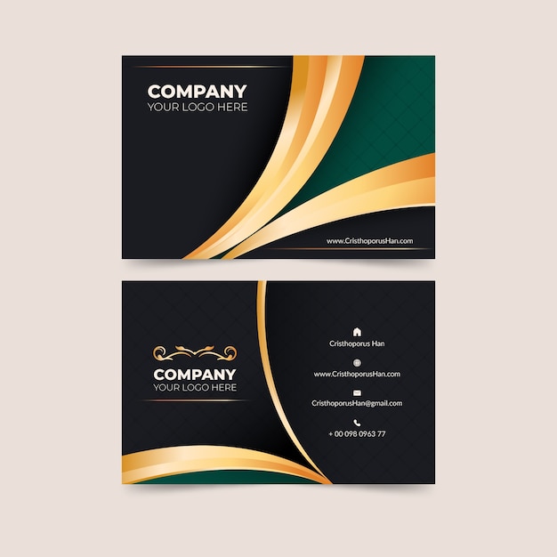 Free vector elegant business card template