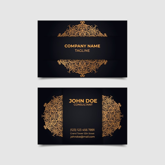 Free vector elegant business card template