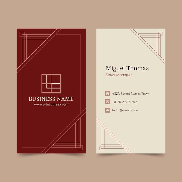 Elegante modello di business card