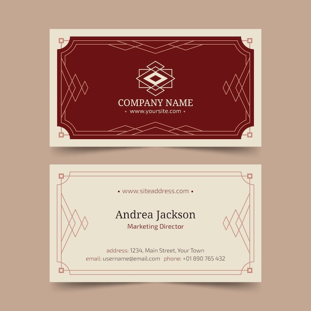 Free vector elegant business card template